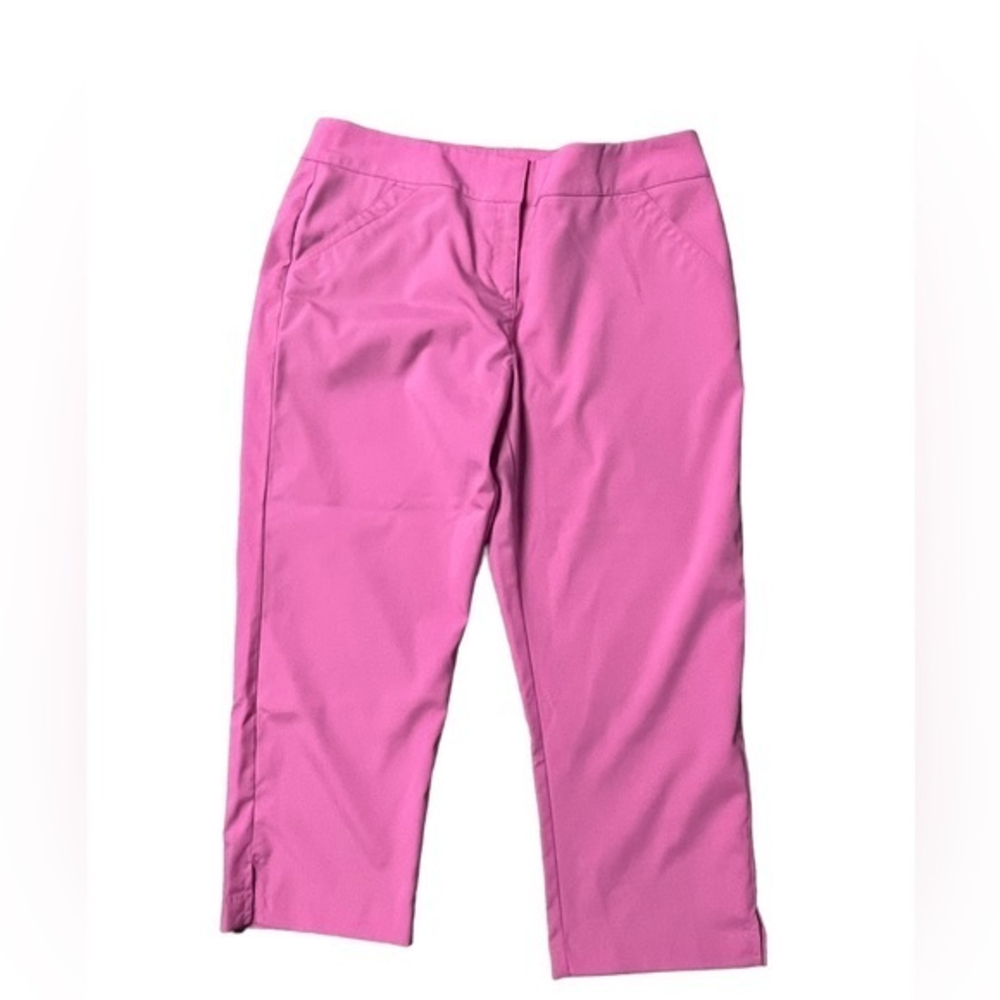 PGA Tour womens pink‎ nylon golf capris